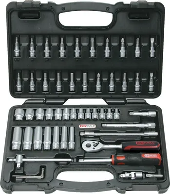 Obrázek produktu pro KS TOOLS - Knarre - 53 Stücke - 1/4" Koffer (911.0653)