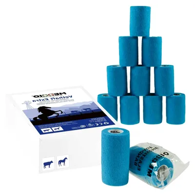 Produktbild von 12 x selbsthaftende Bandage 10 cm für Huf- und Klauenpfleger, Tierärzte