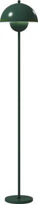 Immagine prodotto di HOMCOM Lampada da Terra con Paralume Semicircolare e Interruttore a Pedale, in Acciaio, ?30x155 cm, Verde