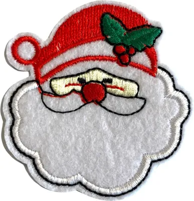 Produktbild von Weihnachtsmann-Emblem-Aufnäher zum Aufbügeln