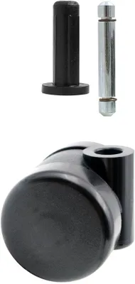Produktbild von Universelle Möbelrollen Ø 35mm Drehbar mit Hülse und Stift
