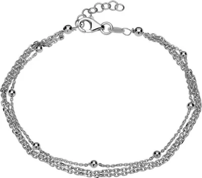 Produktbild von Silberarmband dreireihig mit Kugeln SB0302