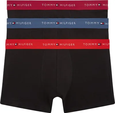 Produktbild von Tommy Hilfiger Herren 3er Pack Boxershorts Trunks aus Baumwolle mit Stretch, Sch