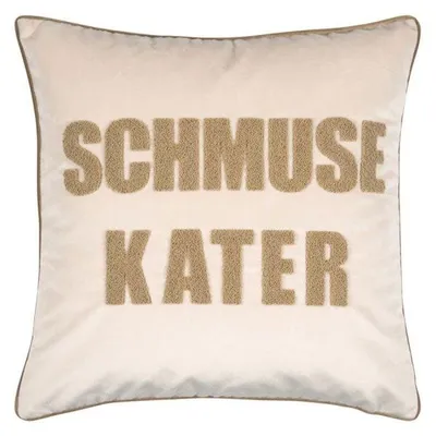 Produktbild von pad Kissenhülle Letters Schmusekater Sand (45x45cm)