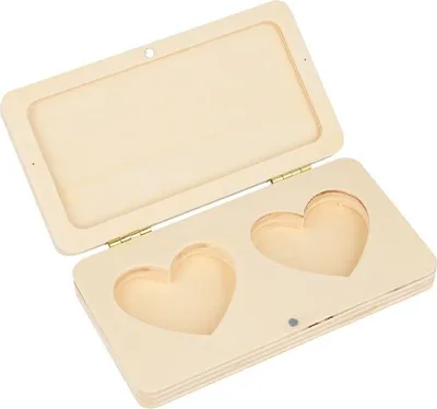 Produktbild von Doppelte Trauringe Box 13 x 7 x 2 cm