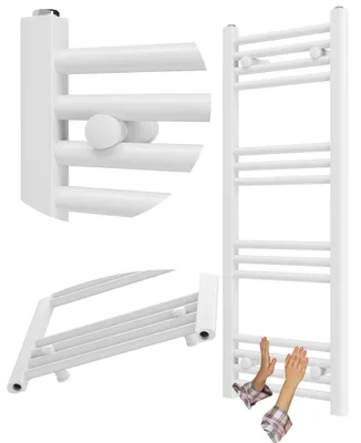 Produktbild von Granitan - Badheizkörper - Handtuchtrockner - 40x100 cm - Weiß - Handtuchwärmer - BRENO