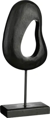 Produktbild von Mica Dekorationobjekt Pastina schwarz Mangoholz 13 x 33 cm