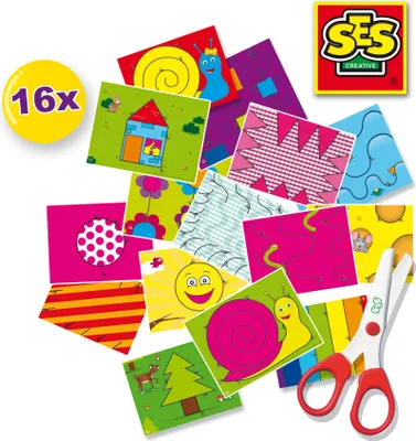 Produktbild von SES Creative 14809 Lernset Schneiden, Inklusive 16 Vorlagen, 3 Jahr(e), Mehrfarbig