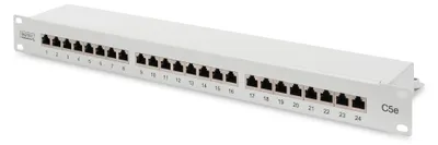 Produktbild von Patchpanel DN-91524S (hellgrau, 19", Cat.5e, geschirmt)