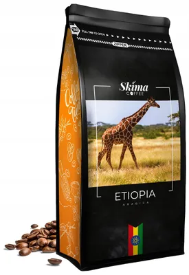 Produktbild von Kaffeebohnen 1 kg ÄTHIOPIEN 100 % Arabica frisch geröstet für Vollautomaten