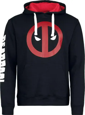 Produktbild von Deadpool Kapuzenpullover Herren Logo schwarz XXL
