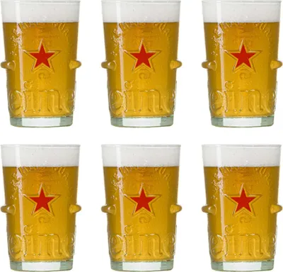Produktbild von Heineken Biergläser Silber 250 ml - 6 Stück