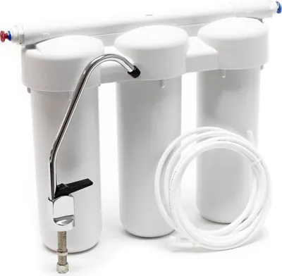 Produktbild von Naturewater NW-PRG03 3-stopniowy filtr do wody, 5 µ, wkład PP Ø60 mm, uchwyt ścienny filtra pod zlewozmywak, klucz do filtra, filtr osadów blok węgla aktywnego granulat węgla aktywnego