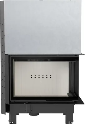 Produktbild von Kamineinsatz aus Stahl KRATKI MBA rechts 17 kW Ø 200 mit Schiebetür