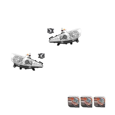 Produktbild von Scheinwerfer Satz + Osram Night Breaker Laser passend für Peugeot 207 02/06 8200074008 6202E1 00006202E1 6710027 0000620639 620639 0000620662 6 Johns