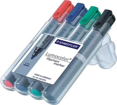 Produktbild von Flipchartmarker Lumocolor 356 Set sortiert VE=5x4 Stück
