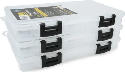Produktbild von Plano Prolatch 3700 3-teiliges Set – Aufbewahrungsbox – Angelbox – Angelkoffer – Sortierbox