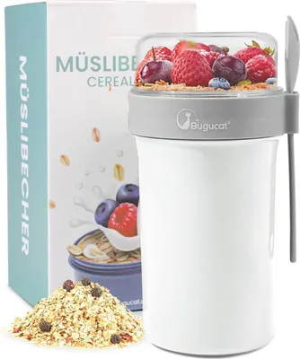 Obrázok produktu pre Bugucat Müslibecher to Go 760ml+230ml
