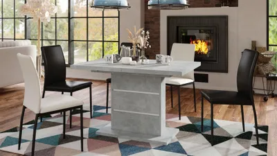 Produktbild von Design Esstisch Tisch Piano ausziehbar 120 bis 200 cm