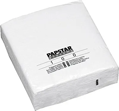 Produktbild von PAPSTAR Servietten 330 x 330 mm 1-lagig weiß 100 Stück