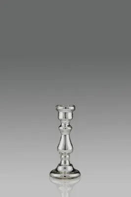 Produktbild von Kerzenleuchter aus Silberglas, H 18,0 cm Ø 8,0 cm