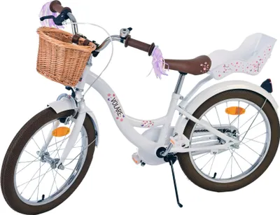 Produktbild von Volare Blossom Kinderfahrrad für Mädchen - 18 Zoll in Weiß für Kinder von 4 bis 7 Jahren