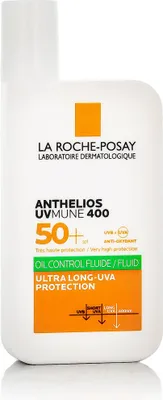 Produktbild von La Roche-Posay Anthelios Uvmune 400 Oil Control Fluid LSF 50+ 50 ml – mattierender Sonnenschutz für ölige & empfindliche Haut