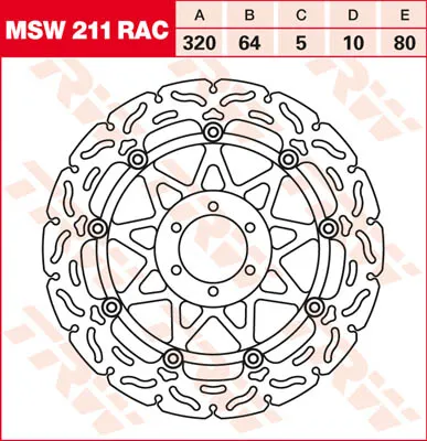 Obrázok produktu pre Brzdový kotúč TRW MSW211RAC
