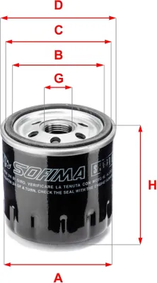 Produktbild von Ölfilter SOFIMA S 3628 R Anschraubfilter passend für MERCEDES-BENZ B-Klasse (W246, W242) A-Klasse (W176) A-Klasse (W177) für NISSAN Qashqai II