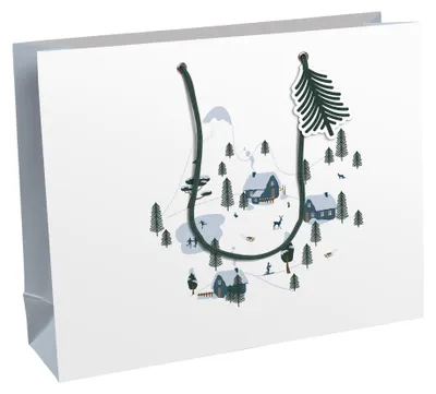 Produktbild von Clairefontaine Weihnachts-Geschenktüte "Winter" groß