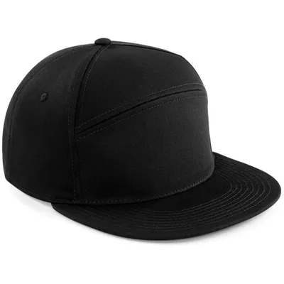 Produktbild von Beechfield B670 | Pitcher Basball Snapback Cap / Kappe - Farbe: Black - Größe: One Size