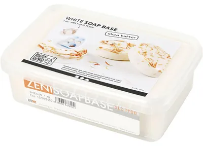 Produktbild von Creativ Company Seifenbasis Sheabutter weiß 1kg DIY Seife selber machen
