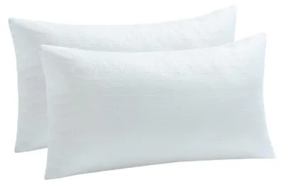 Produktbild von 2er-Set Kissenbezüge 30x50 cm Weiß Mikrofaser