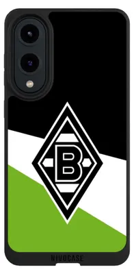 Produktbild von NIVOCASE Handyhülle für Samsung Galaxy S25 Edge  Hülle NIVOpure Case Schwarz Borussia Mönchengladbach Gladbach Offizielles Lizenzprodukt