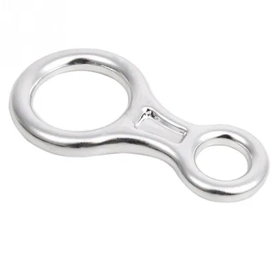 Imagen del producto de Mosquetón para escalada, dispositivo de descenso para escalada, dispositivo de descenso en forma de "8" para escalada, mosquetón en forma de "8", mosquetón para escalada en forma de "8"