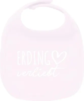 Produktbild von Huuraa Unisex Babylatz Erding verliebt Geschenk Babypink  Baumwolle Erding Mitbringsel