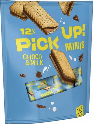 Produktbild von Leibniz PiCK UP Minis Choco und Milch mit Milchcreme 12 Stück 127g