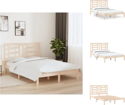 Obrázok produktu pre vidaXL Posteľ z masívu borovica 140x200 cm - Postele a rámy postelí