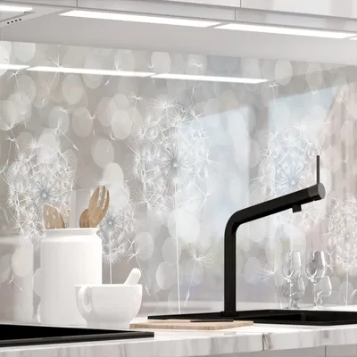 Produktbild von Küchenrückwand selbstklebend Glasoptik - SOMMERWIND - 1.8mm, versteift, alle Untergründe, Hart PET Material, PREMIUM 60 x 80cm