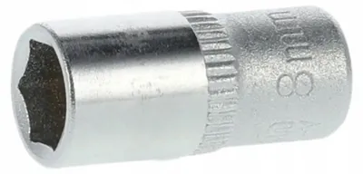 Produktbild von Schmith Steckschlüssel-Einsatz Sechskant AS-DRIVE 1/4 Zoll 8 mm aus CrV Stahl Profi Werkstatt Werkzeug