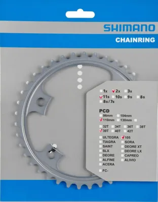 Obrázok produktu pre 105 Shim. reťazový krúžok 105 39T Ma 4L 110Lk Si Fc5800