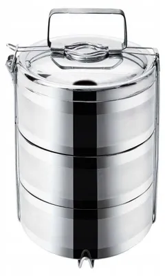 Produktbild von Orion Thermos-Speisebehälter 3 Ebenen Edelstahl 3 x 1,1 L