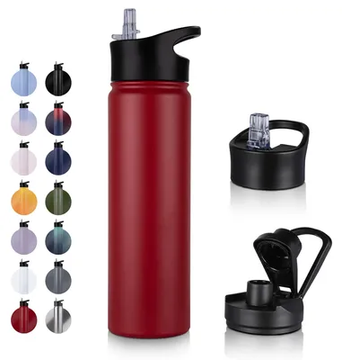 Immagine prodotto di Solidchoice - Bottiglia termica da 750 ml con 2 tappi