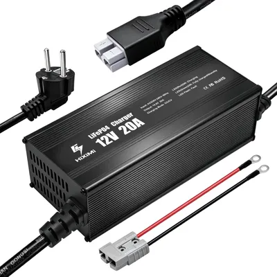 LiFePO4-Ladegerät 14,6 V 20 A für 12 V LiFePO4-Akku