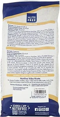 Produktbild von Nutrifree Nutri Farina Multiuso Mehrzweckmehl glutenfrei dolce salato 1 x 1kg