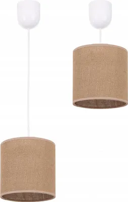 Obrázek produktu pro Závěsná lampa Design Boho Stínidlo Juta Trubka