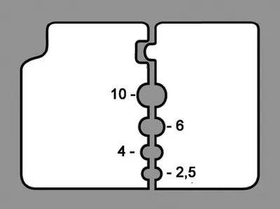 Produktbild von Präzisionsabisolierzange L.195mm Mehrkomponeten-Hüllen 0,03-2,08 (AWG 32-14) mm²
