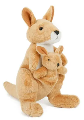 Obrázok produktu pre Plyšový klokan s mláďaťom, 16 cm, od 0 mesiacov