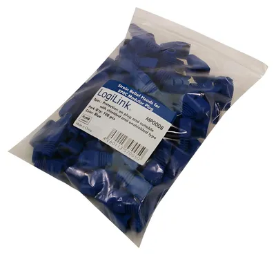 Produktbild von LogiLink MP0008, Kabelschuh, Blau, RJ-45, 100 Stück(e)