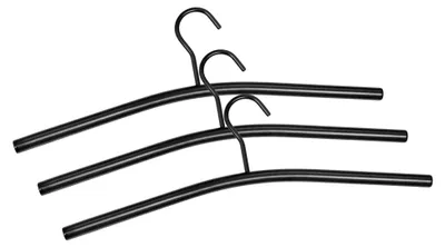 Produktbild von ® Kleiderbügel aus Metall 3 Stück I Metallkleiderbügel Kleiderhaken im 3er Set für Garderobe I Glatten Kanten I Aufhänger Bügel für Jacke & Kleidung